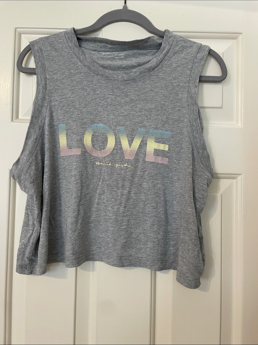 Spiritual Gangster LOVE Graphic Tank - Gray
